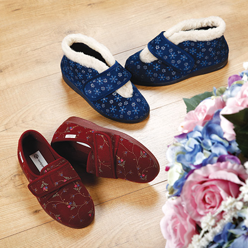 Ladies Extra Wide Slippers